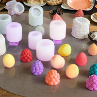Molde de Silicona 3D con Forma de Fruta para Helados, Molde para Chocolate con Forma de Frambuesa, Molde para Fondant de Mango y Fresa, Decoración de Pasteles