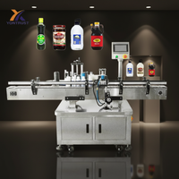 Machine d'étiquetage automatique à grande vitesse pour bouteilles rondes, bocaux en verre, canettes et ampoules