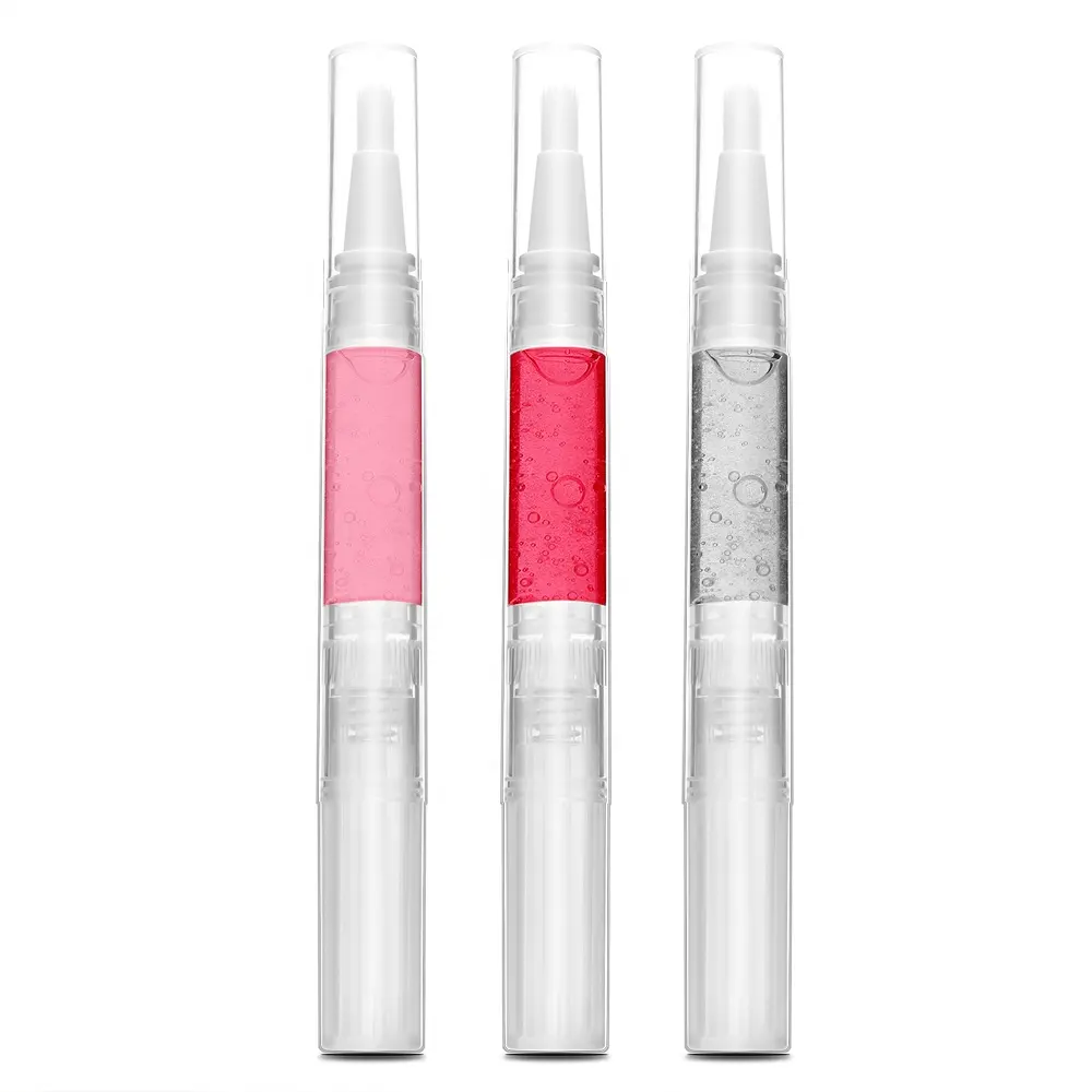 Récipient cosmétique de 3ml avec tube d'huile à cuticules pour ongles pour brillant à lèvres