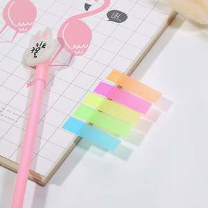 Custom PET 5 Tab Kraft <b>Sticky</b> <b>Notes</b> with Neon Page Flags, Creative Index Tabs for Office School Promotional Gifts - Product Image 4