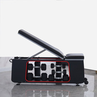 Banc de musculation personnalisé Leadman, banc de musculation professionnel incliné et plat, bancs d'exercice multifonctionnels réglables, banc de rangement pour haltères