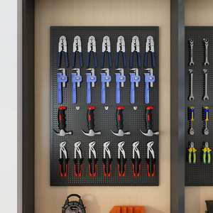 Giá đỡ, bảng treo đồ bằng thép hình thanh, dùng để trang trí bàn làm việc, gắn tường, dùng cho nhà tắm, nhà bếp/gara, hoặc để túi xách - Product Image 2