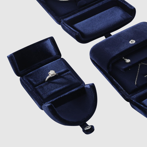 Luxury Double-Door Jewelry <b>Box</b> for <b>Rings</b> and Couple <b>Rings</b> for Pendants Accessories Packaging - Product Image 3