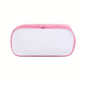 Nueva Llegada, Bolsa de Lápices de Lona Blanca para Sublimación, Bolsa de Maquillaje Cosmética con Impresión por Transferencia de Calor Personalizada, Regalo Promocional - Product Image 5