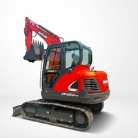 Excavator Mini 6 Ton Bekas Doosan DX60, Excavator Hidrolik Crawler Bekas, Harga Excavator Bekas Dx55 Dx60 Dh60, Mesin Berat Kecil