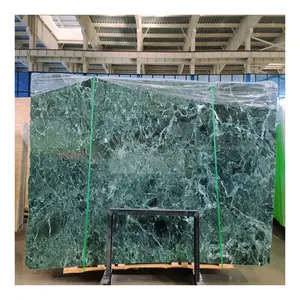 Italy Green Marble Flooring Tile Countertop Polished Verde Green Marble Luxury Home Decoration Natural Green Marble