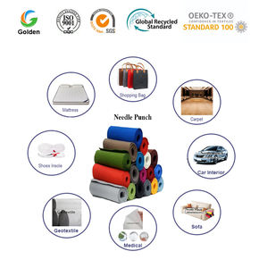 Tela No Tejida Punzonada con Aguja Utilizada <span class=keywords><strong>para</strong></span> Revestimiento de <span class=keywords><strong>Muebles</strong></span>/Tela <span class=keywords><strong>para</strong></span> Alfombras/Aislamiento Térmico/Forro de Zapatos - Product Image 2