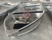 Bateau en aluminium KMB 3,3 m avec moteur diesel hors-bord, léger et durable, pour la famille et la pêche en mer
