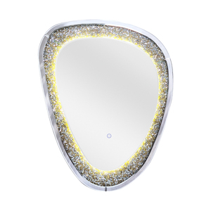 <span class=keywords><strong>2025</strong></span> Thiết Kế Mới Kim Cương Tắm Gương Với Ánh Sáng Nhà Máy Không Khung Chống Sương Mù Gương Trang Trí Nội Thất Tường Không Thường Xuyên Thông Minh LED Gương - Product Image 6