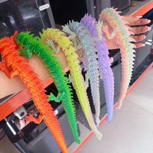 MagicCreate ของตกแต่งรูปมังกรจีนพิมพ์ 3 มิติ ขนาด 60 ซม. หลายสี วัสดุพลาสติก - Product Image 3