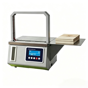 Attacheuse de bandes étroites sans écrasement 11,75 mm pour <span class=keywords><strong>film</strong></span> OPP, vitesse réglable de 0 à 99, pour livres, chaussures, cartes, aliments, mode double contact/foot, industrielle - Product Image 1
