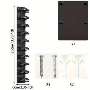 Hat Organizer Wall Mounted Storage Rack 8 Layers Plus Punch Free For Baseball Caps Clothing Storage - Product Image 4