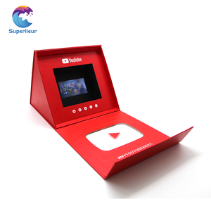 Superlieur Pantalla HD de 7 pulgadas Folleto de <span class=keywords><strong>video</strong></span> digital Pantalla de seda Impresión de troquelado para publicidad promocional Papel hecho - Product Image 1