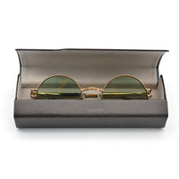 Étui rigide pour lunettes de soleil Boîte d'emballage de lunettes en matériau PU à la mode avec logo personnalisé pour les lunettes et l'utilisation de la machine