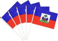 Produit haïtien promotionnel, parapluie haïtien avec logo personnalisé, drapeau haïtien pour les fans de football américains en 2026