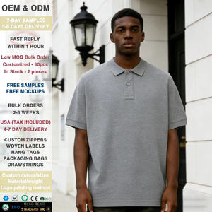 Camisetas Polo Personalizadas para <span class=keywords><strong>Hombre</strong></span>, Ligeras, <span class=keywords><strong>de</strong></span> Manga Corta, con Logotipo Bordado Personalizado, Cuello con Doble Punta, Botones en la Parte Superior, Camisa Polo <span class=keywords><strong>de</strong></span> Negocios - Product Image 1