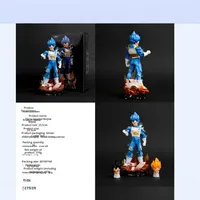 Figurine d'anime Vegeta de 23 cm, figurine Dragon DBZ, statue en PVC GK, modèle de collection, jouets, cadeaux d'anniversaire pour les fans d'anime