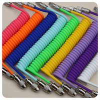 2025 nouveau prix d'usine personnalisé Silicone USB jeu mécanique clavier câble Usb Type C câble enroulé pour ordinateur câble Usb