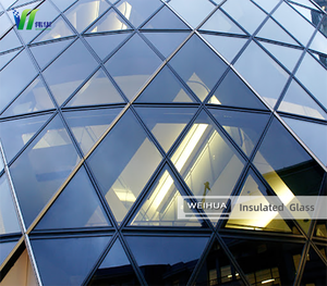 Façade en verre isolée au design moderne pour la construction de bâtiments Systèmes de murs rideaux creux en verre pour centre commercial Villa Hôpital - Product Image 1