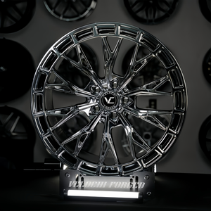 Rines de Aluminio Cromado Forjados Personalizados <span class=keywords><strong>VLC</strong></span> de 19, 20, 21 y 22 Pulgadas con Diseño Multirradio para Autos de Lujo Mercedes W205, W206 y W213 - Product Image 4