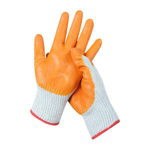 Gants suspendus en caoutchouc plat de mode Gants en coton enduits de <span class=keywords><strong>latex</strong></span> <span class=keywords><strong>orange</strong></span> de sécurité Gant de travail de sécurité - Product Image 3