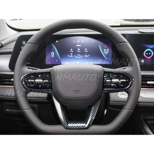 สติกเกอร์ป้องกันปุ่มตกแต่งพวงมาลัยลายคาร์บอน สำหรับรถยนต์ Chery OMODA 5 ปี 2024+ อุปกรณ์ตกแต่งภายใน - Product Image 3
