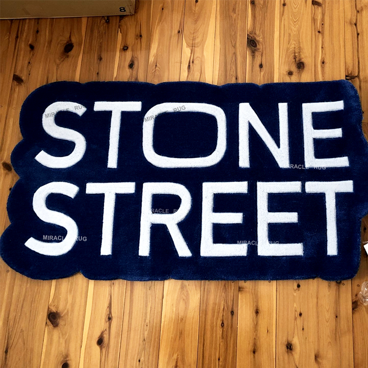 OEMカスタムロゴラグ ハンドタフテッド3Dロゴカーペット 専用サイズ