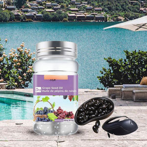 שמן גרפה אורגני קפסולות זוהר כמוסות זוהר ויטמינים קולגן תוספי תזונה לשיער ולטיפוח העור טהור בסיס טבעי טהור - Product Image 3