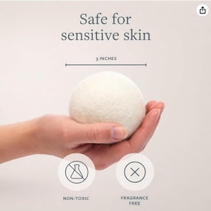 Adoucissant textile réutilisable bio et équitable, boules <span class=keywords><strong>de</strong></span> séchage en <span class=keywords><strong>laine</strong></span> <span class=keywords><strong>de</strong></span> Nouvelle-Zélande, naturelles et faites à la main, Black Penguin - Product Image 4