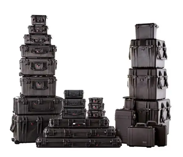 Large size plastic trolley case /plastic ammo case/Plasticlarge storage case HTC032