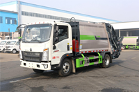 Camion compacteur de déchets Howo 6 tonnes 7 m³ à haute compression