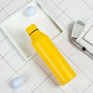 Trend Simple Stainless <b>Bottle</b>, Vacuum Cup with Silicone Grip for Driving, Office Work and Outdoor Physical Exercise - Product Image 1