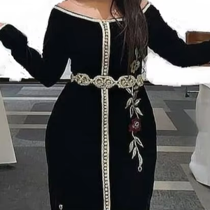 Robe longue Lehenga Choli pour femmes ATIYA LIBAS, travail de perles de verre et de pierres, matière acétate, tenue ethnique indienne et pakistanaise pour les fêtes - Product Image 5