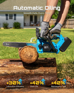 Tronçonneuse électrique sans fil industrielle OEM de 12 pouces à une main avec moteur sans balais 900W, garantie 1 an - Product Image 2