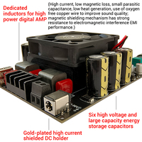 Module amplificateur audio numérique WUZHI AUDIO ZK-3002T, carte son stéréo 300W+300W, aigus et graves TPA3255, musique domestique