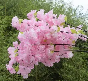 プラスチック製花桜植物ピンクホワイト装飾花人工桜