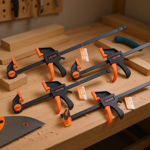 Serre-joints Vevor 12 pouces et 6 pouces, ensemble de serre-joints réglables pour le travail du bois, capacité de 154 lb - Product Image 2