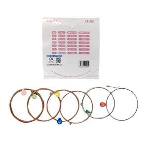 สายกีตาร์โปร่ง Stonefish Professional Folk Acoustic รุ่น D1 ชุดเต็ม 6 เส้น เคลือบสารป้องกันสนิม 1 Xuan E วัสดุเหล็กผสมอะลูมิเนียม - Product Image 5