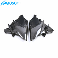 AKOSO alat motor serat karbon, pelindung Fairing mesin bawah nampan Fairing Belly Pan untuk Yamaha MT09 FZ09 2021- 2024