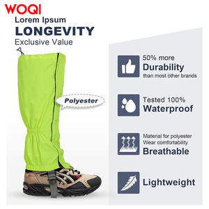 Guêtres de randonnée WOQI imperméables, anti-neige, anti-boue, anti-sable, anti-insectes, unisexes, équipement de randonnée en montagne et de camping - Product Image 5