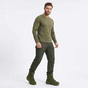 Bottes tactiques de randonnée pour hommes SF17 706 UNZHUO, vertes, à tige haute, en nylon, à lacets, pour toutes les saisons, entraînement en plein air, vente en gros - Product Image 3