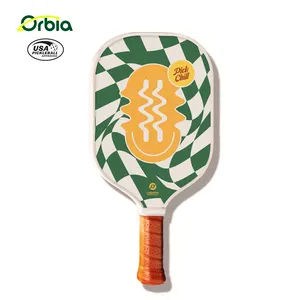 นักออกแบบ Orbia ในสต็อก USAPA Professional Thermoforming คาร์บอนไฟเบอร์พื้นผิวหยาบไม้พาย Pickleball