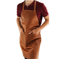 Tablier en cuir véritable marron maçonnique végétalien adulte enfants Tablier de soudeur en cuir fendu de vache à griller