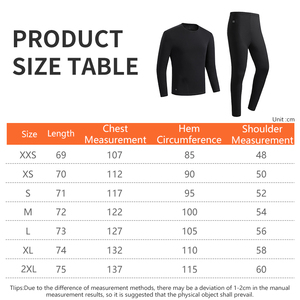 <span class=keywords><strong>Intimo</strong></span> <span class=keywords><strong>Termico</strong></span> Riscaldato per Uomo e <span class=keywords><strong>Donna</strong></span>, Set con 30 Zone di Riscaldamento, Biancheria Intima Termica per Sci e Attività Invernali all'Aperto - Product Image 6