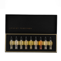 Boîte d'emballage de luxe pour flacon de parfum en verre avec impression de logo personnalisé, boîte de découverte de parfum 2 ml
