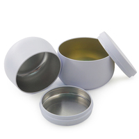 Boîtes en métal rondes vides de 4 oz et 8 oz, argentées, or rose, blanches, rouges, noires mates, pour la fabrication de bougies