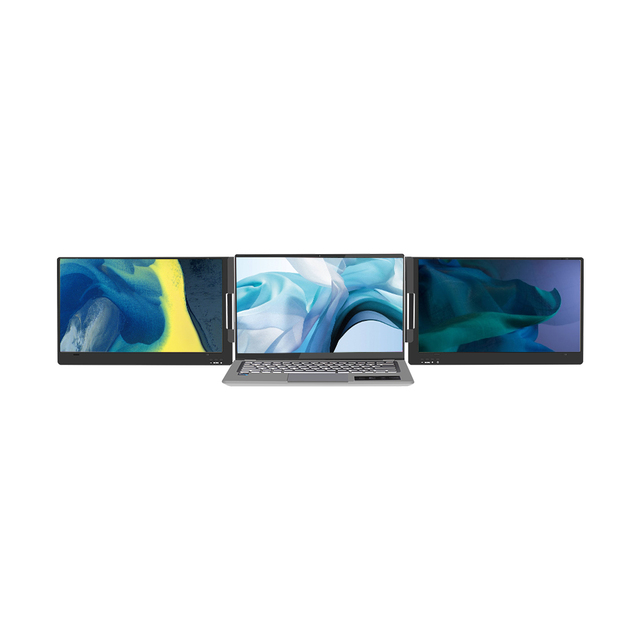 Ultra-Wide Curved Portable Screen for Stock Traders and Multi-Window Financial Analysis