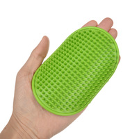 Peigne multifonctionnel en silicone pour animaux de compagnie Brosse de bain pour chien Gants de massage Outil d'épilation des chats Artifact de grattage des jambes de table