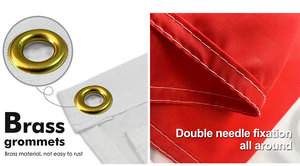 Promoción de fábrica personalizada 3*5 pies 100% poliéster Color brillante duradero no se desvanece bandera austriaca - Product Image 4