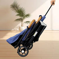 Poussette Métallique Transfrontalière Pliable Légère et Simple pour Bébé, avec Positions Assise et Allongée, pour Nouveau-né et Enfant, Quatre Roues, Capacité de Charge 20KG, 0-6 Ans